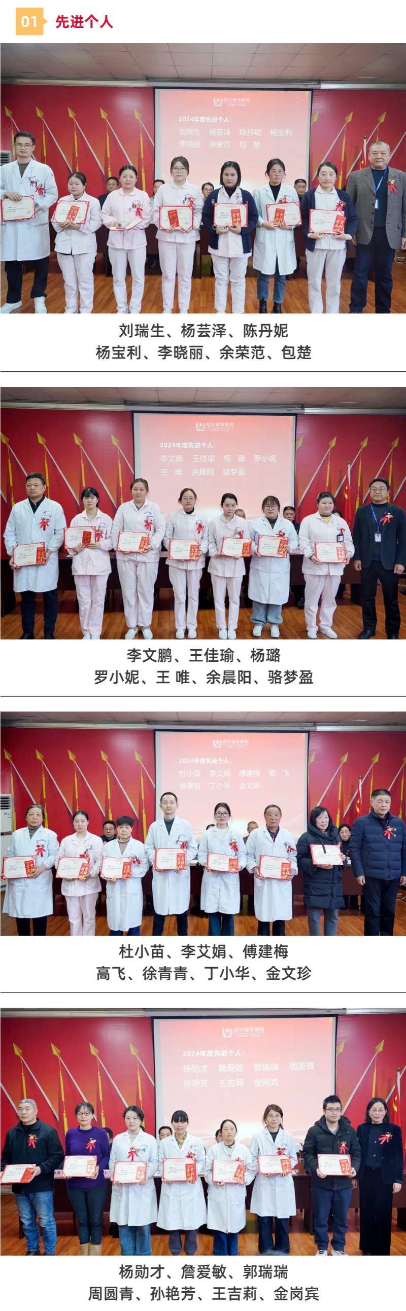 绍兴城东医院,表彰,工作部署